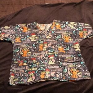 Garfield scrub top